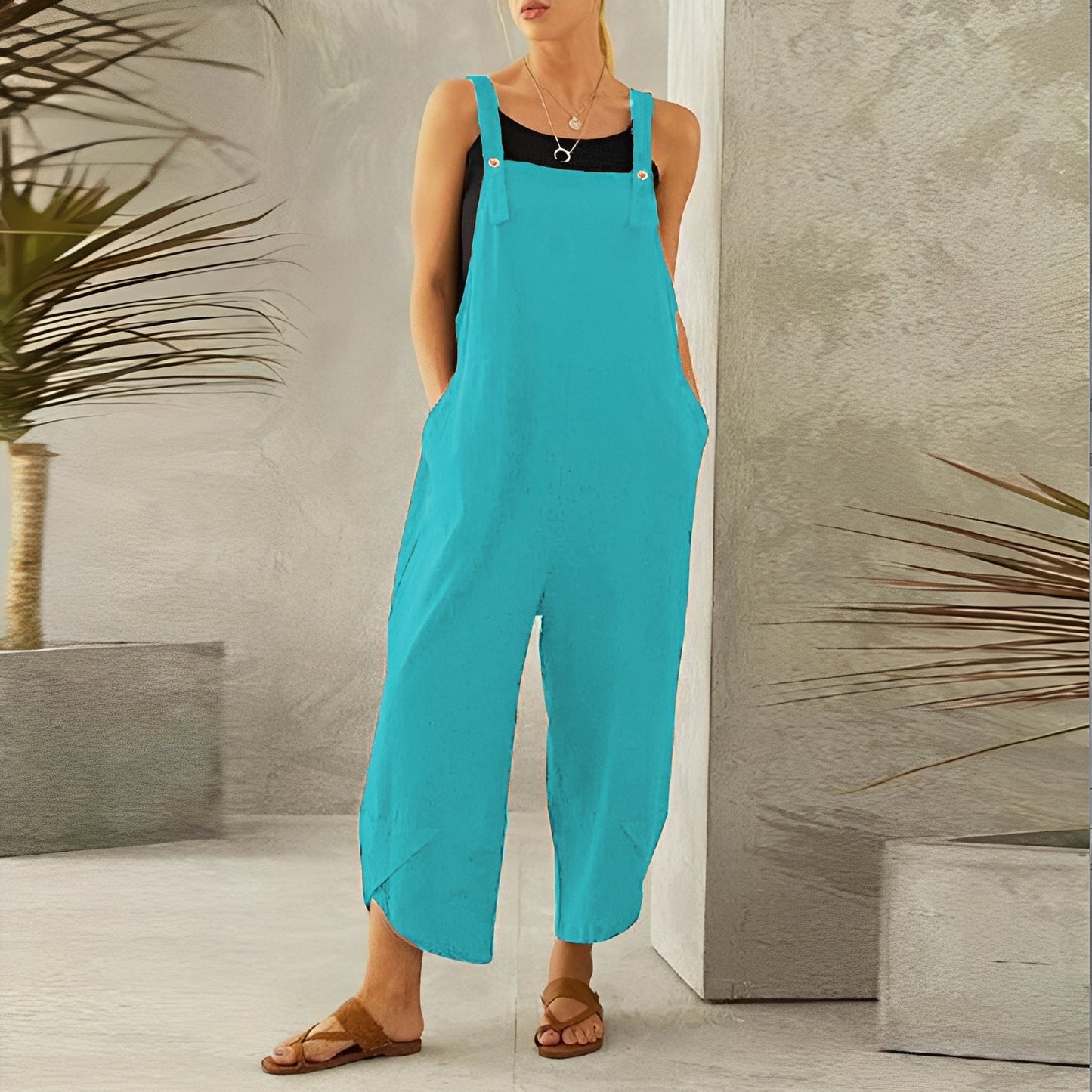 Gabrielle - Casual wide-leg jumpsuit for women