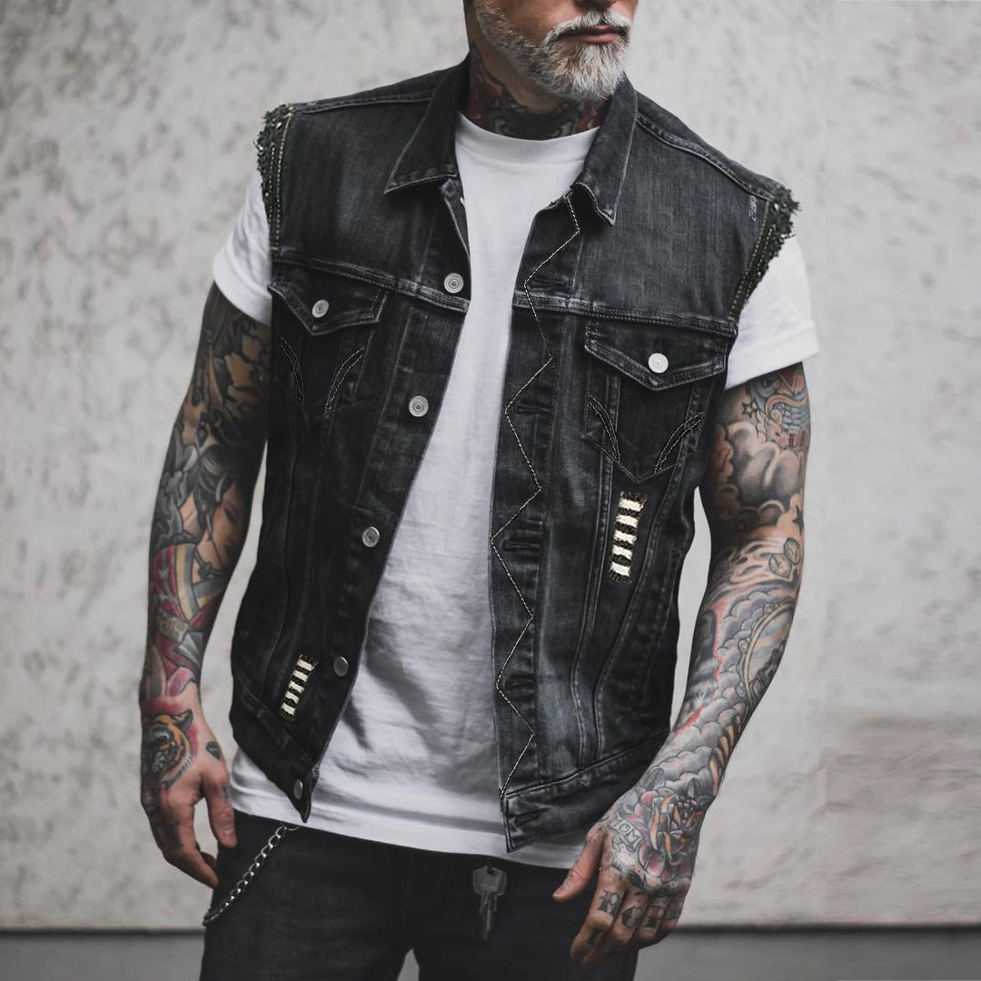 Charley - Stylish Jeans Vest for Men