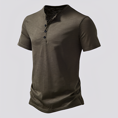 David - Casual button-up T-shirt for men