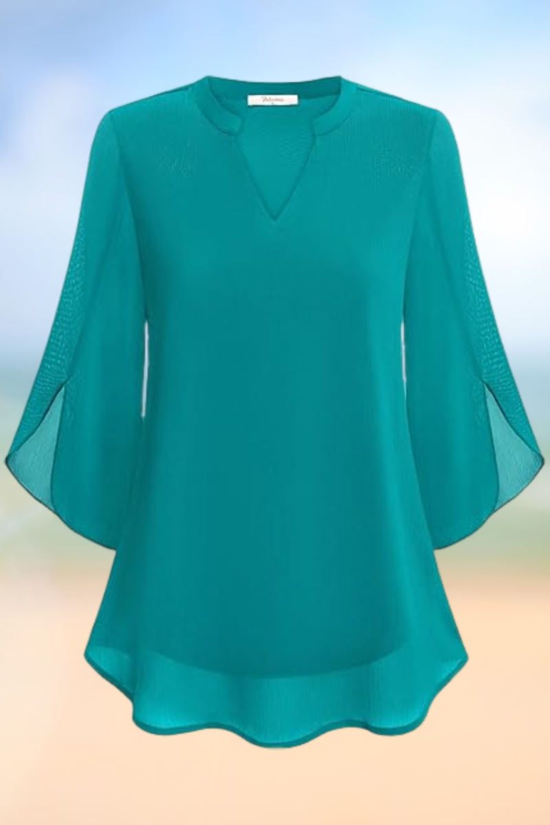 Celeste - Elegant blouse with open sleeves