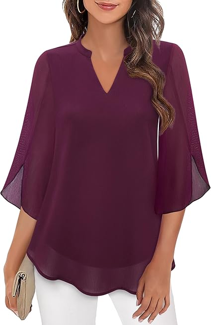 Brianna - Open sleeve blouse with stylish movement