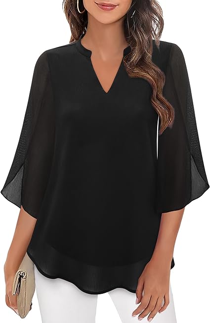 Brianna - Open sleeve blouse with stylish movement