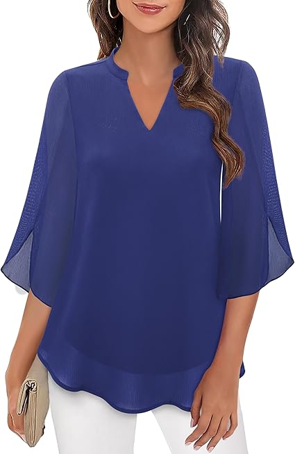 Brianna - Open sleeve blouse with stylish movement