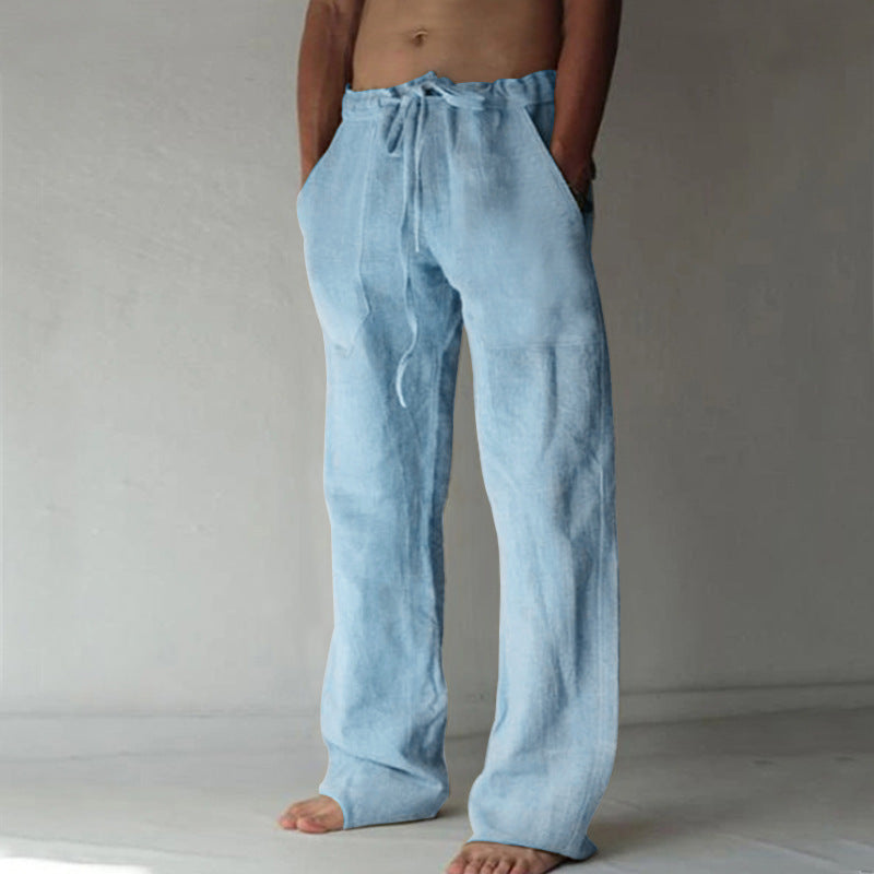 Benjamin - Men's Solid Color Linen Pants