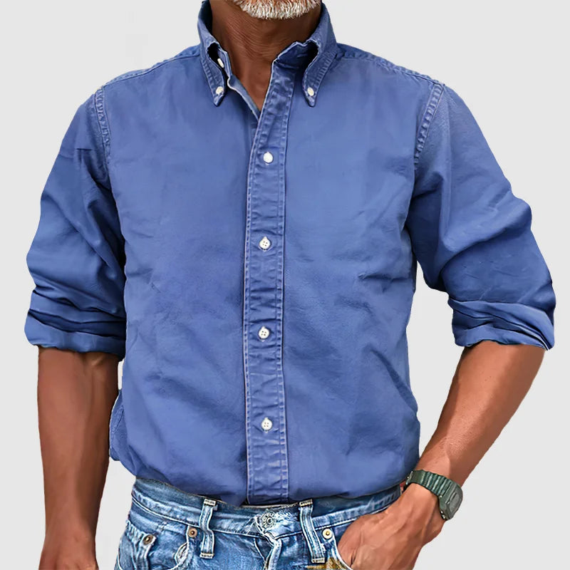 Vince – Classic men's shirt with a worn look