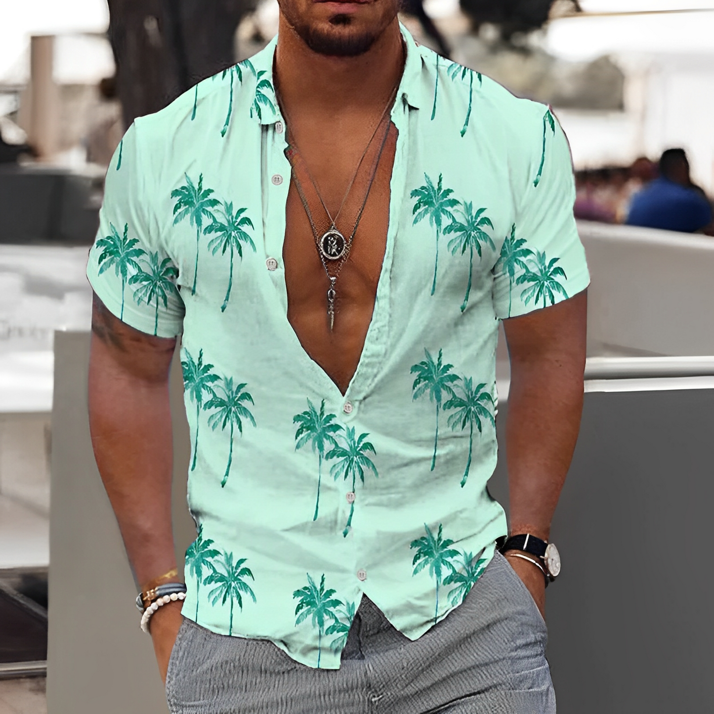 Rowen - Patterned Linen Shirt