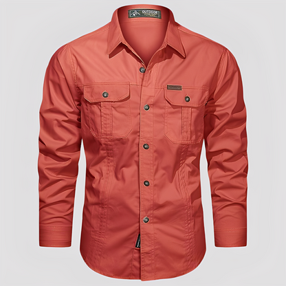 Ranulph – Comfortable Long-Sleeve Men’s Cargo Shirt