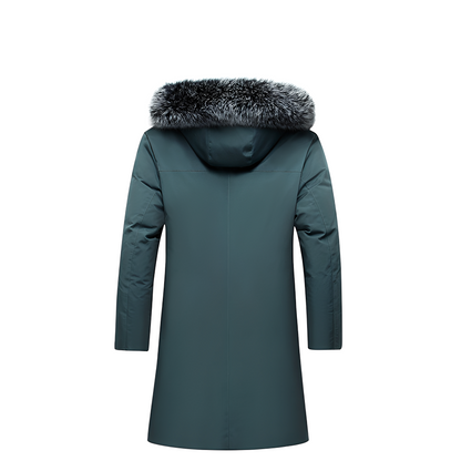 Crosby - Men's Down Jacket with Fur Hood