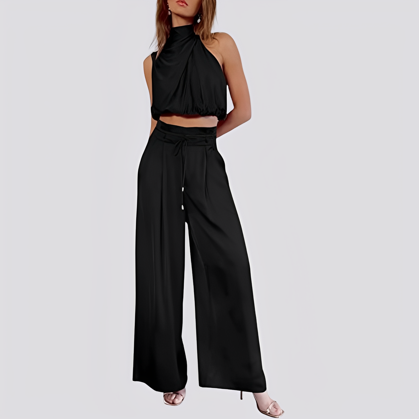 Laura - Women's casual, loose-fitting set with wide legs