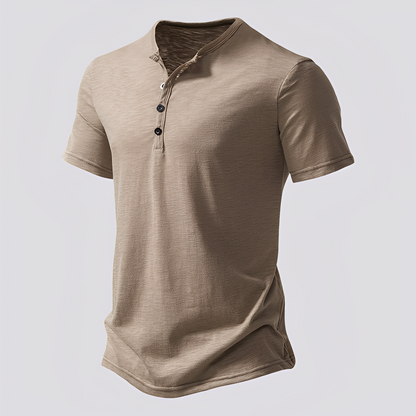 David - Casual button-up T-shirt for men