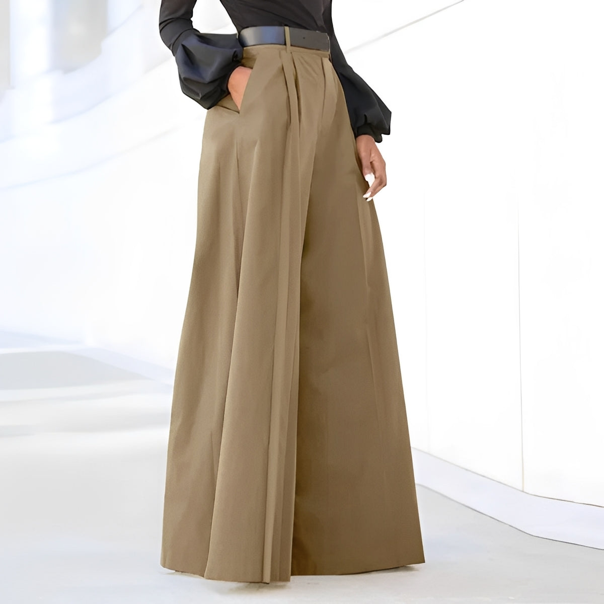 Ashley - Stylish, wide-leg flared pants for women