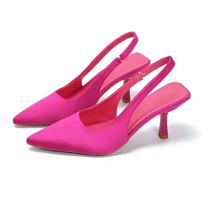 Nannie - Elegant slingback high heels for women