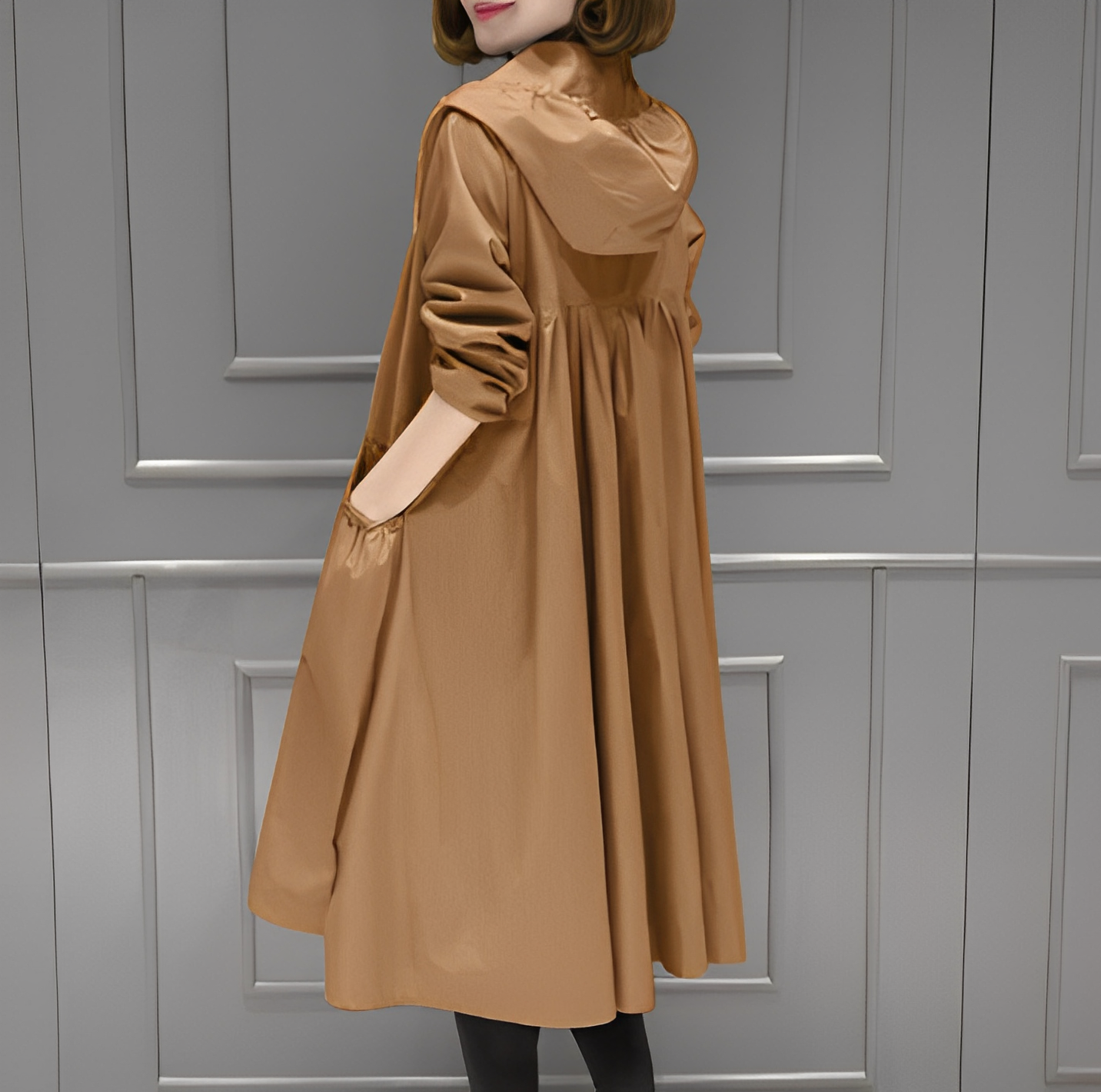 Margarette - Fashionable Hooded Raincoat for Women