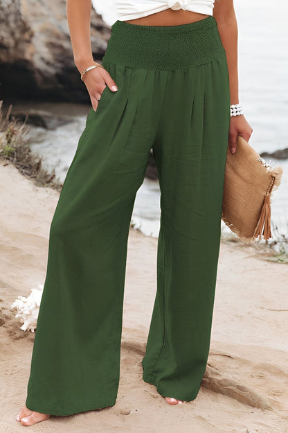 Nadia - High-waisted wide-leg pants for women