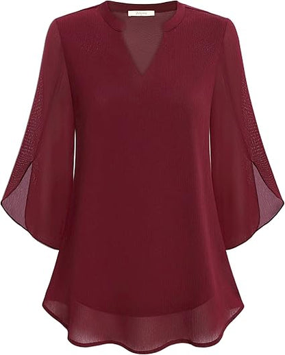 Brianna - Open sleeve blouse with stylish movement