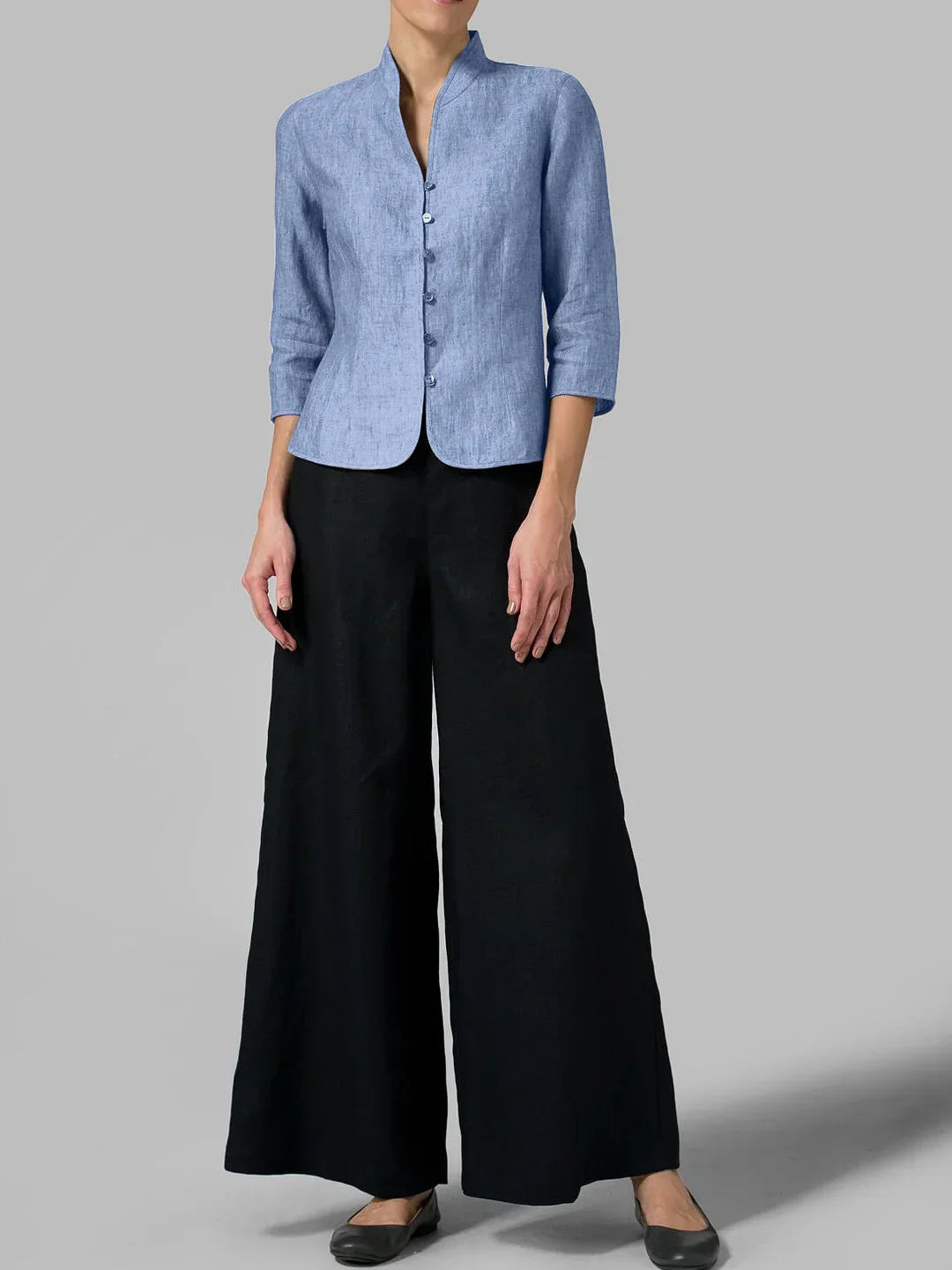 Brynna - Premium Women's Blouse with High Collar