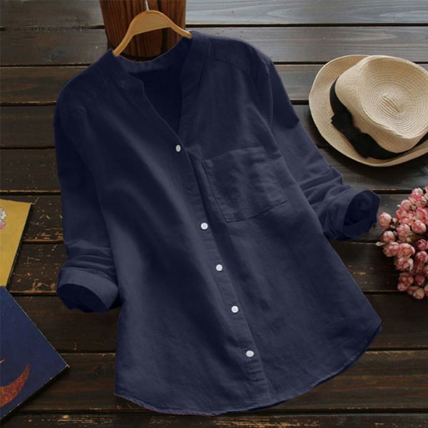 Elma - A relaxed and roomy linen and cotton shirt