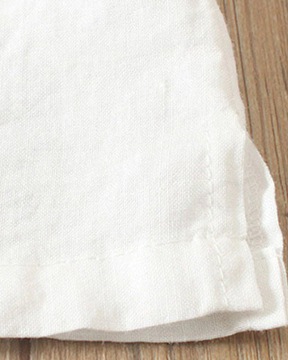 Julianny - Short-sleeve blouse with buttons at the front