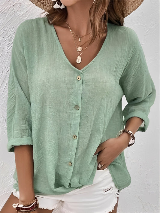 Belle - Comfortable V-neck Shirt for Women