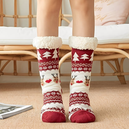 Kassia - Warm Christmas Foot Socks for Women