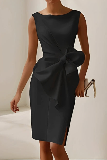 Dannell - Elegant midi dress with bow for women