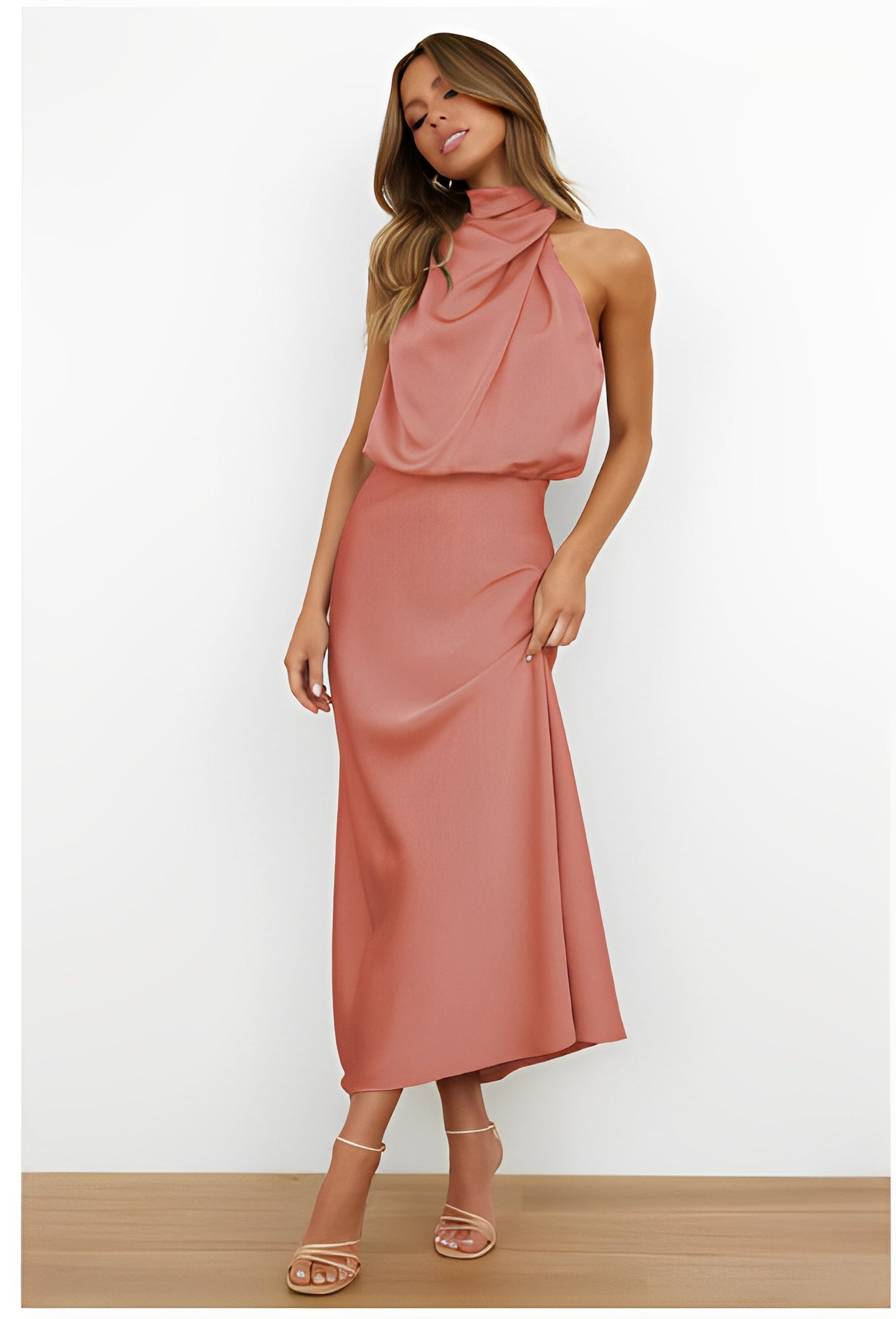 Marley - Chic Women's Evening Satin Dress