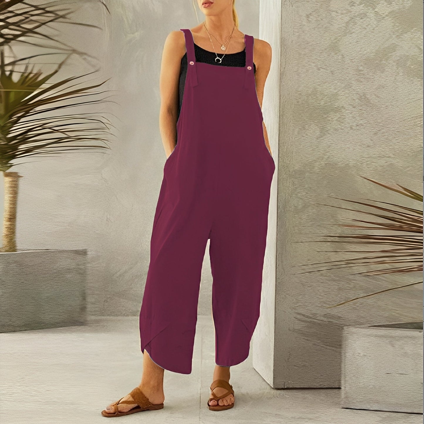 Gabrielle - Casual wide-leg jumpsuit for women