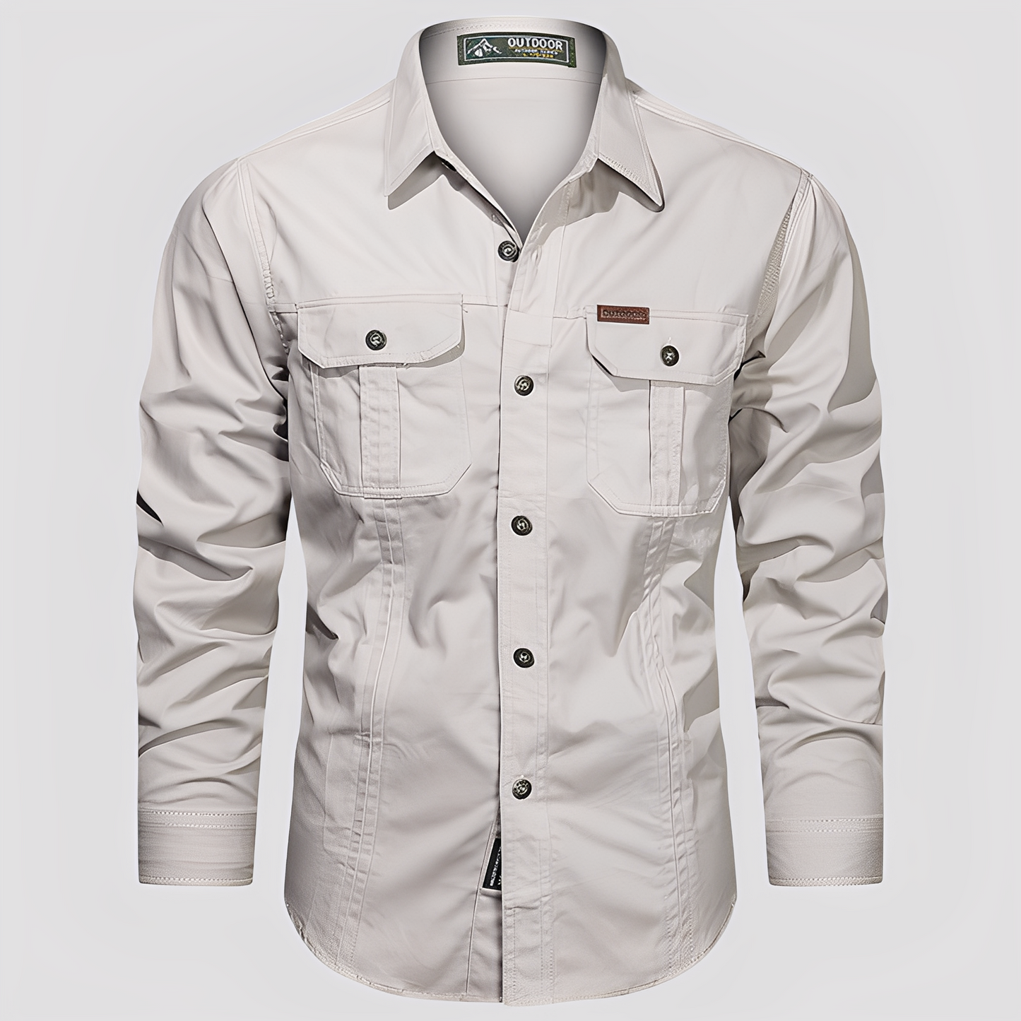 Ranulph – Comfortable Long-Sleeve Men’s Cargo Shirt