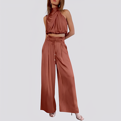 Laura - Women's casual, loose-fitting set with wide legs