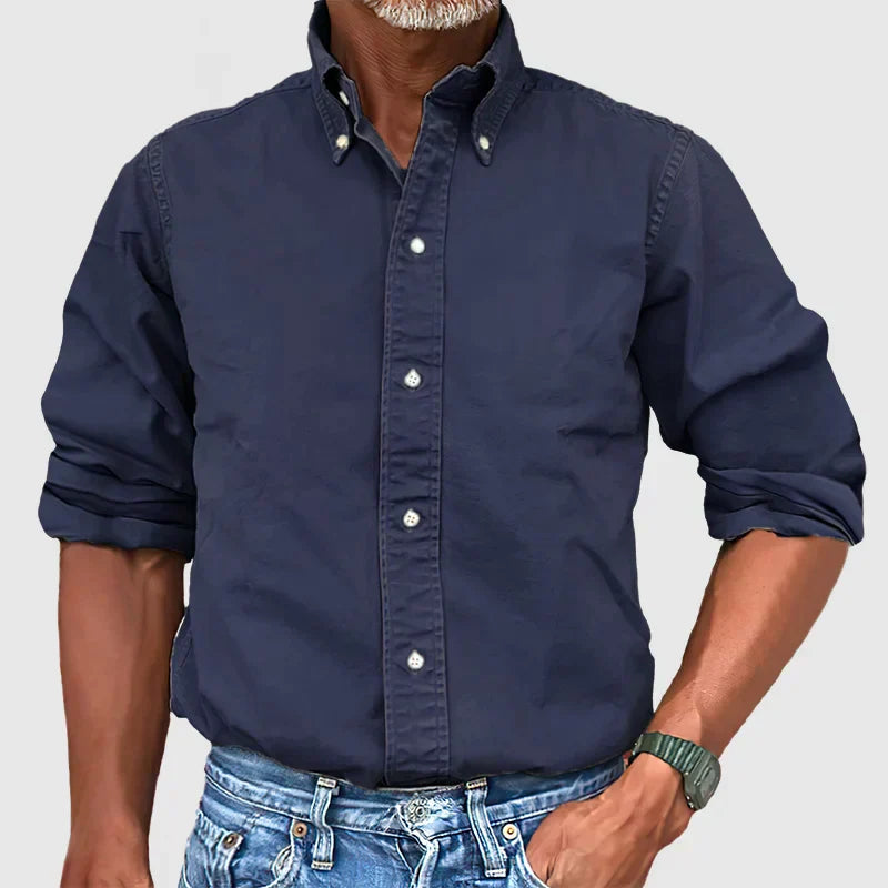 Vince – Classic men's shirt with a worn look