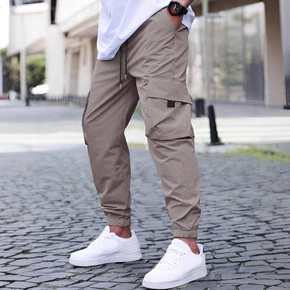Ollie - Casual, Elastic Cargo Jogging Pants for Men