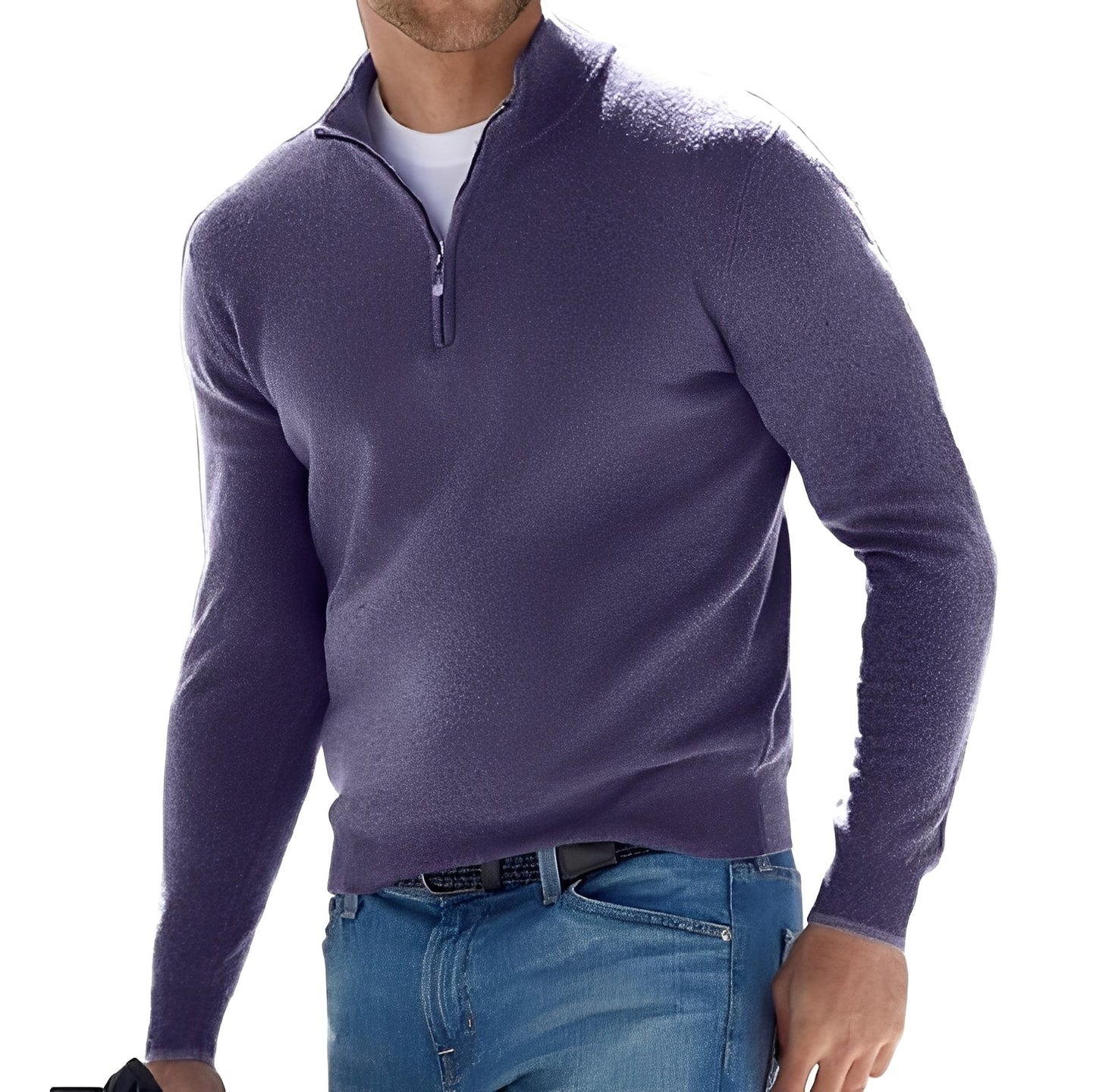 Eliott - Men's Cashmere Sweater with Zipper