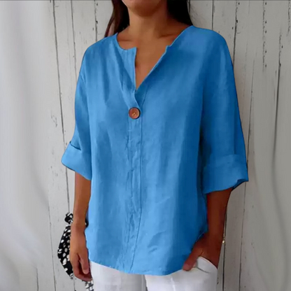 Arabella - Wide blouse for women with V-neck