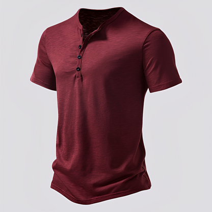 David - Casual button-up T-shirt for men