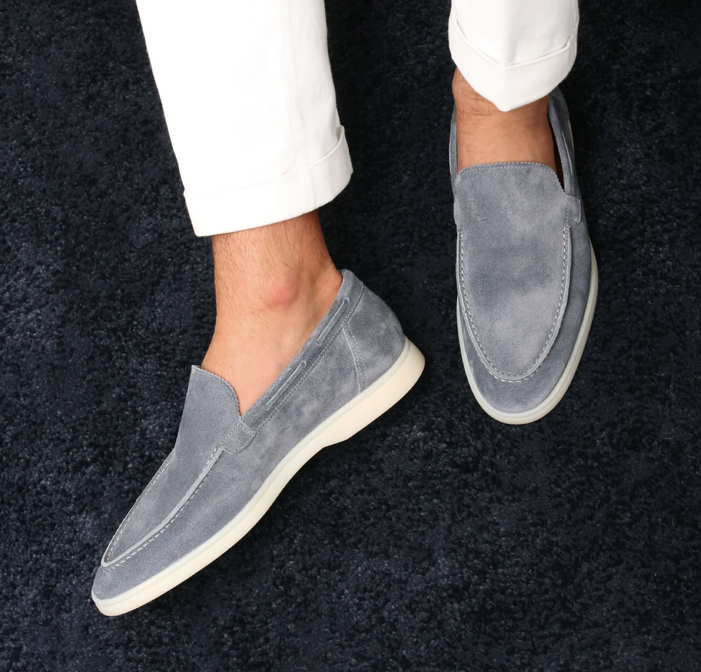Lorenzo - Classic Men's Loafers in Suede