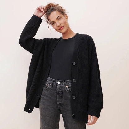 Leah – Women's oversized cashmere cardigan