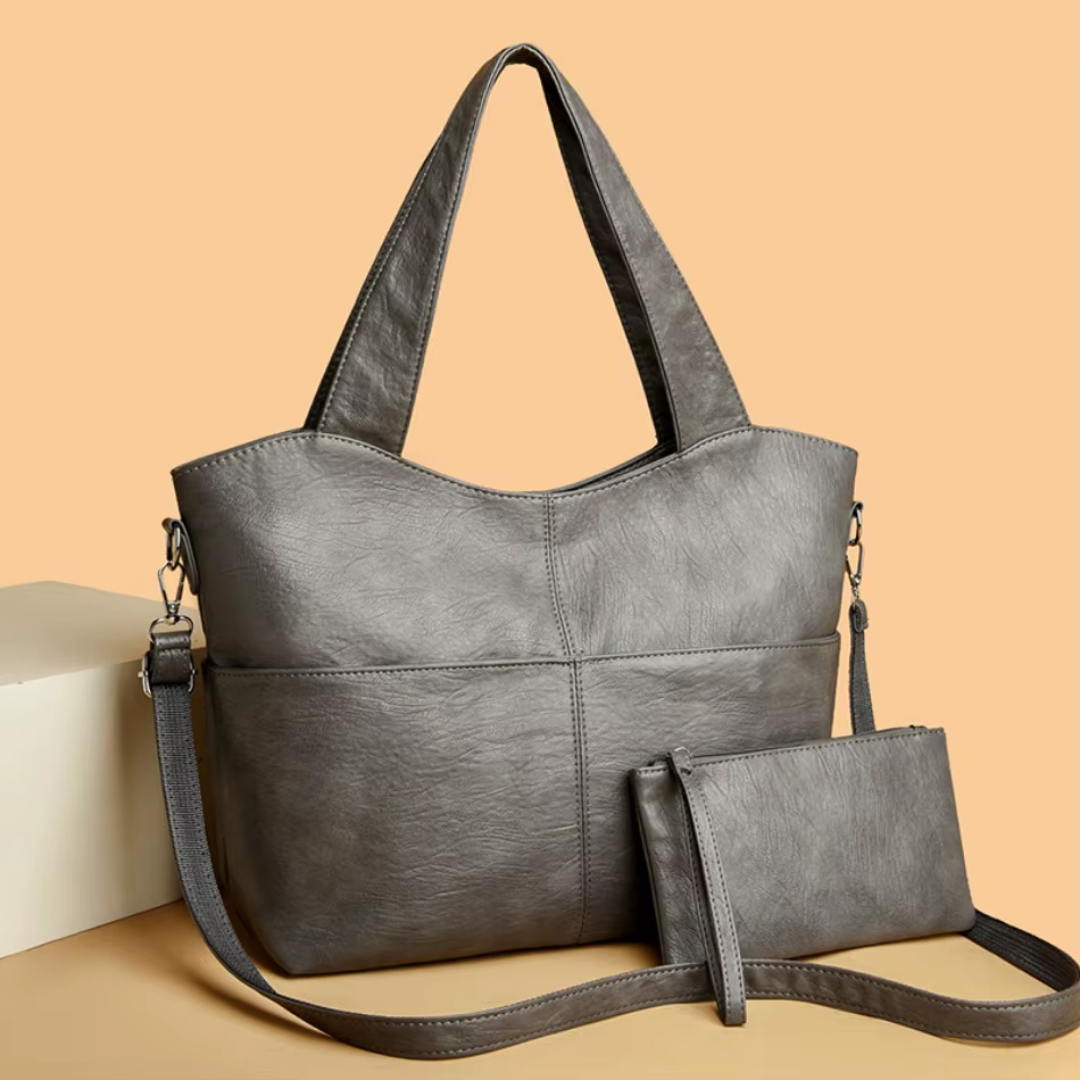 Gabbie – Elegant Structured Handbag with Double Strap