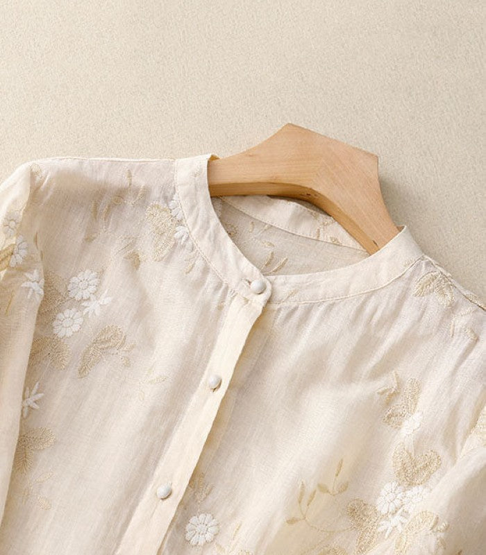 Eloise - Stylish blouse with exquisite embroidery