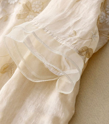 Eloise - Stylish blouse with exquisite embroidery