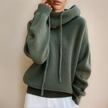 Lena – Elegant hooded sweatshirt