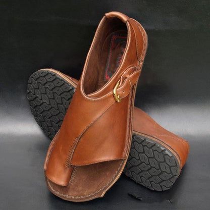 Elvina - Flat Sandals with Buckles
