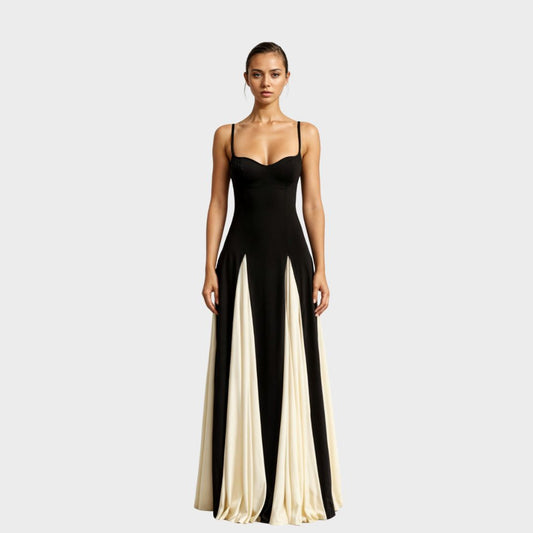 Margaux – Elegant Maxi Dress with V-Neck