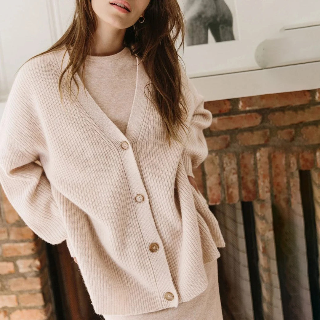 Leah – Women's oversized cashmere cardigan