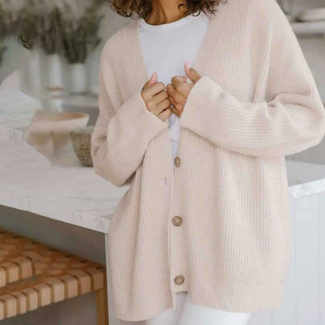 Leah – Women's oversized cashmere cardigan
