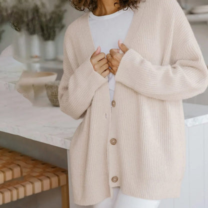 Leah – Women's oversized cashmere cardigan