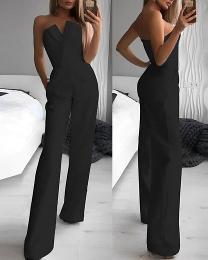 Blaire - V-neck sleeveless jumpsuit