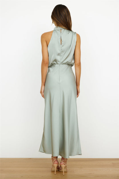 Elianna - Stylish Midi Dress with Asymmetric Neckline