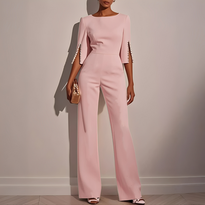 Gretel - Elegant, chic jumpsuit with bell sleeves for women