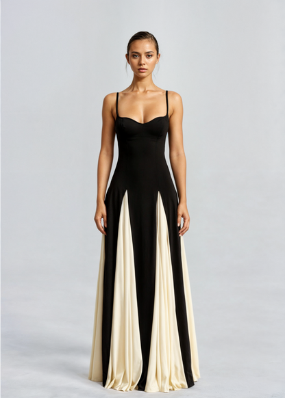 Margaux – Elegant Maxi Dress with V-Neck