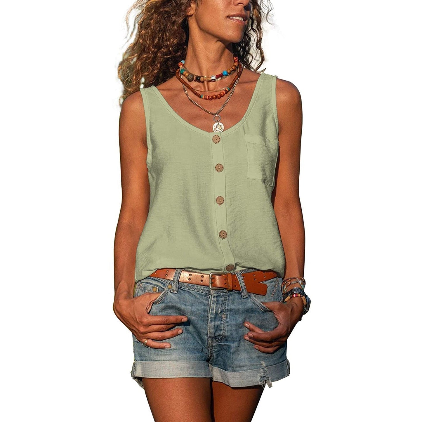Margie - Stylish Ibiza fashion tank top for women